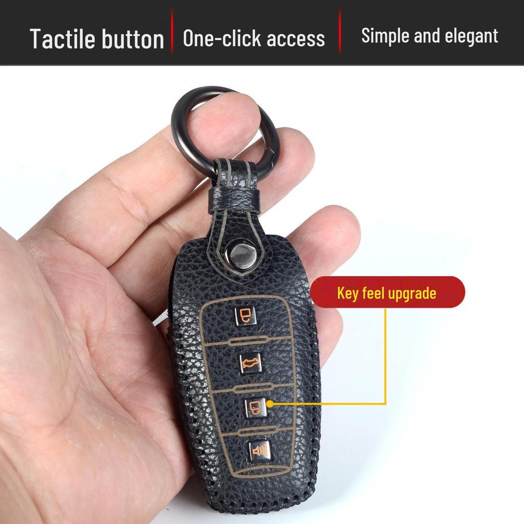Genuine Leather Key Cover for Great Wall Haval Models H6, H2S, M6, H9, F5, H4, Big Dog, F7, H7