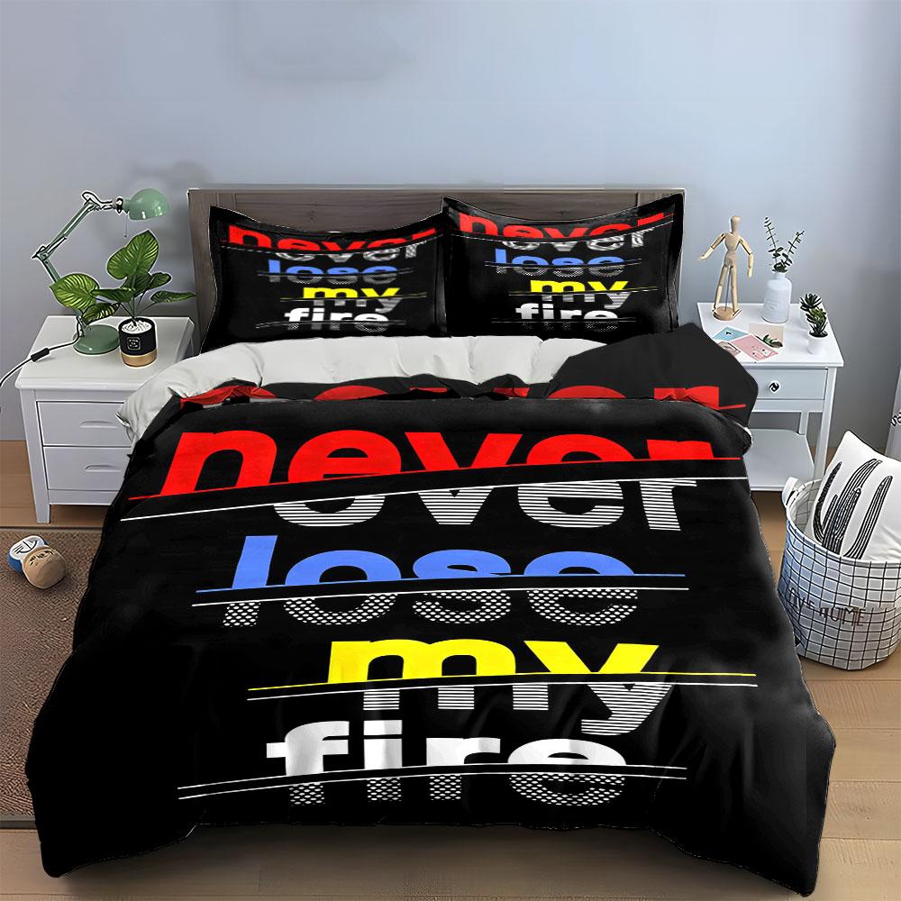 Bold motivational text. Bedding sets Duvet cover sets Duvet covers Pillowcases(1* Duvet Cover 2* Pillowcases without duvet insert)