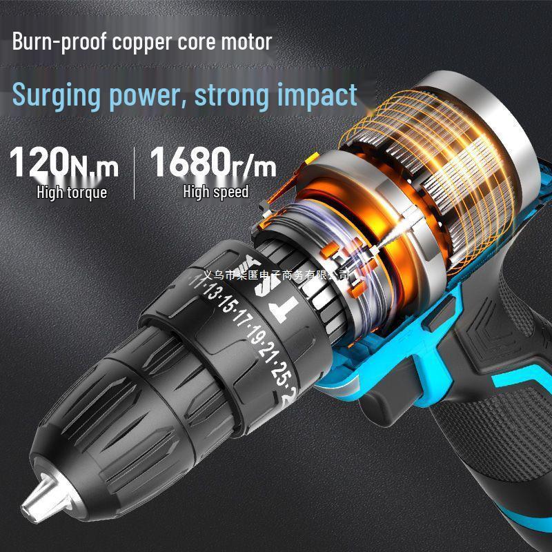Cordless Multifunctional Lithium-Ion Impact Drill & Electric Screwdriver