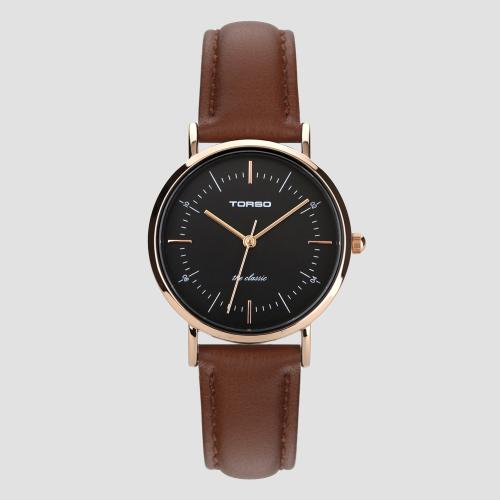 [TORSO] TORSO The Classic Quartz 28mm Women s Leather Watch T41L-F-RBBR FREE