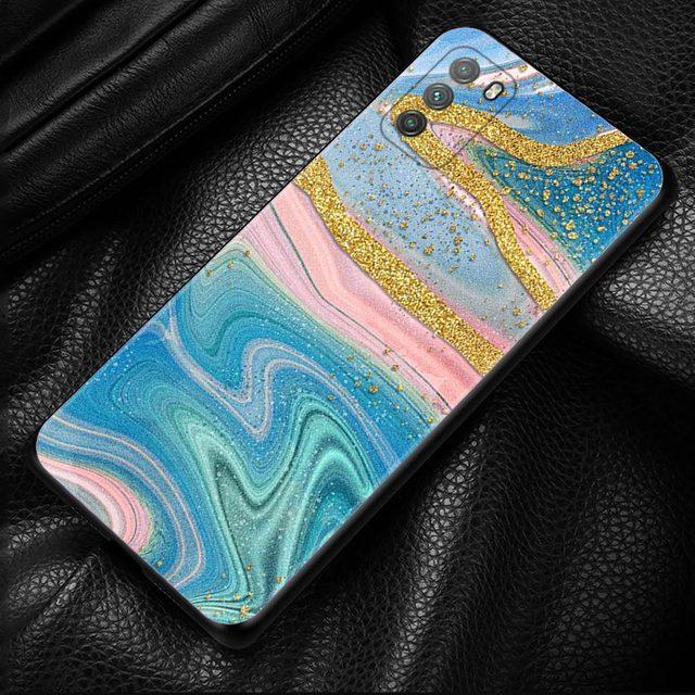 Telefon Fall Für Xiaomi Poco X3 X4 Nfc M3 M4 Pro Für Mi 12 Pro 11 10t Hinweis 10 5g 9 Abdeckung Shell Schönheit Marmor Gold Textur Quicksan