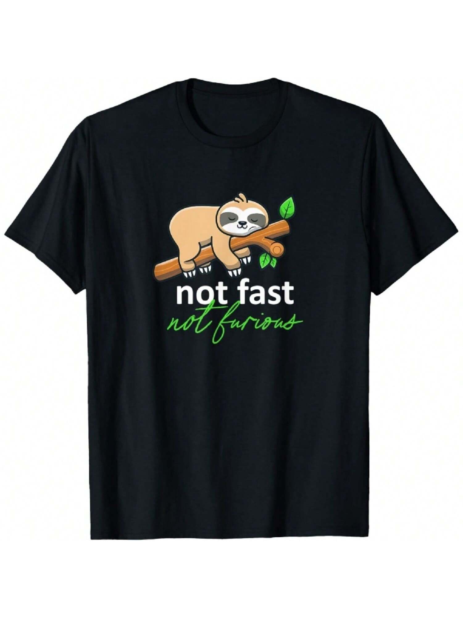 Not Fast, Not Furious Lazy Sleeping Sloth - Pyjama Gift T-Shirt S разноцветный