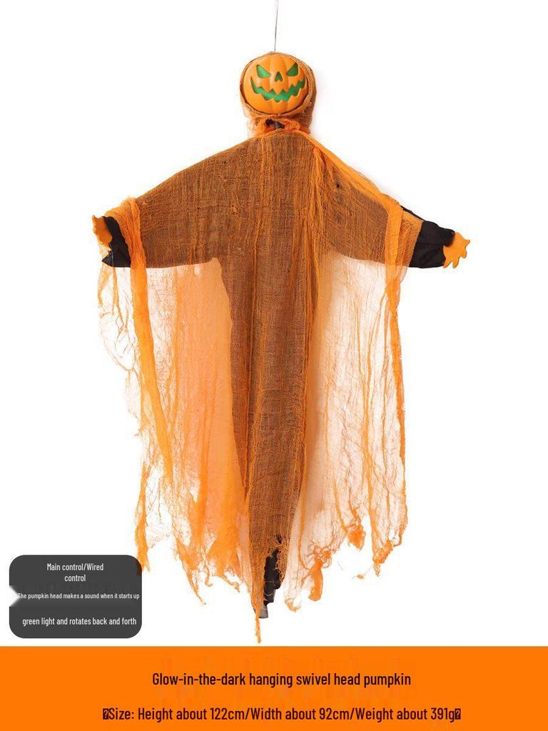 Luminous Halloween Pumpkin Lantern Decoration - Large Outdoor Display for Shopping Malls and Events