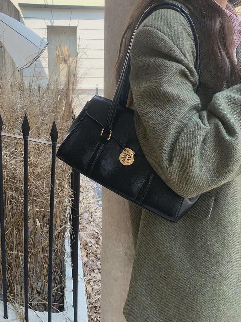 Koreanische Retro-Umhängetasche für Damen im leichten Luxus-Stil – Herbst-/Winterkollektion 2025