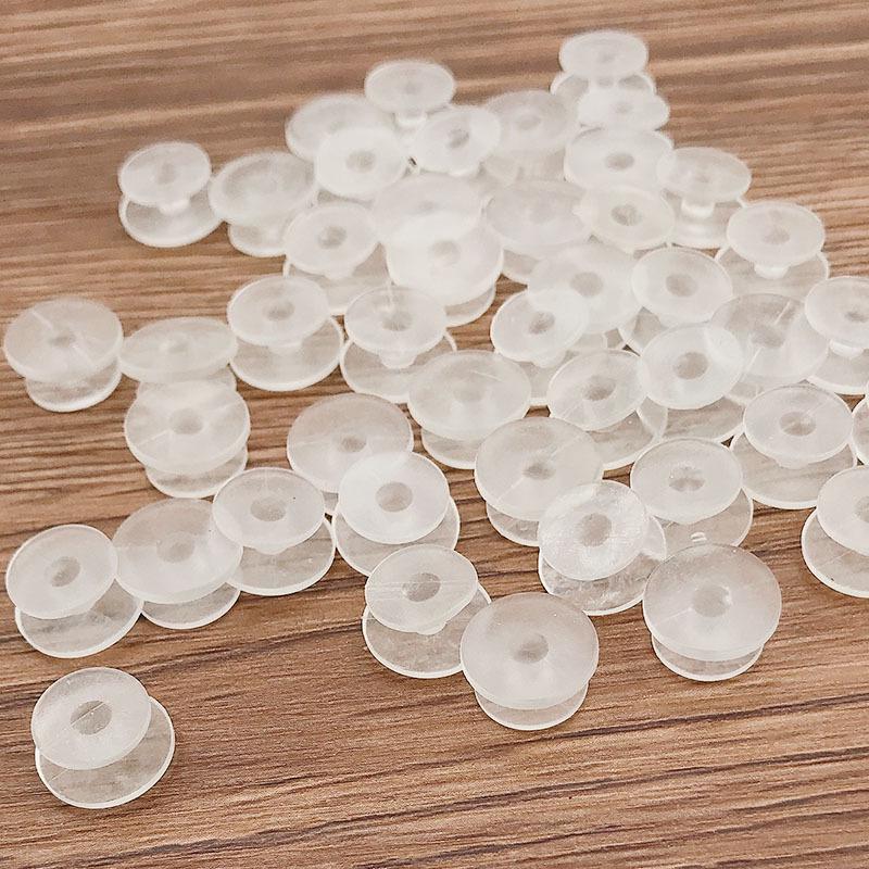 I-shaped Transparent Plastic Shoe Buckle with Letter Design for Garden Shoes