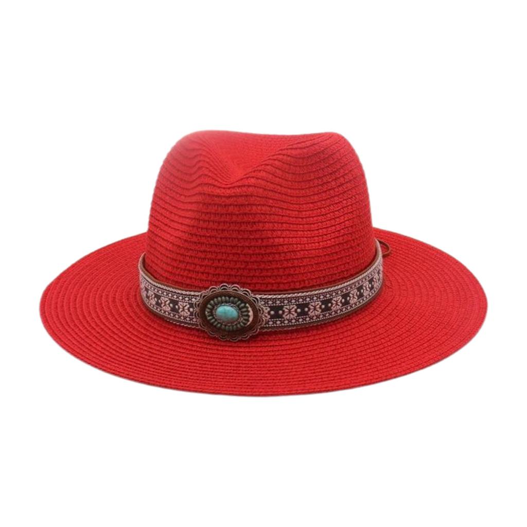 Simple French Haute Sense Men And Women Travel Beach Sunscreen Sun Hat Famous Style Straw Hat