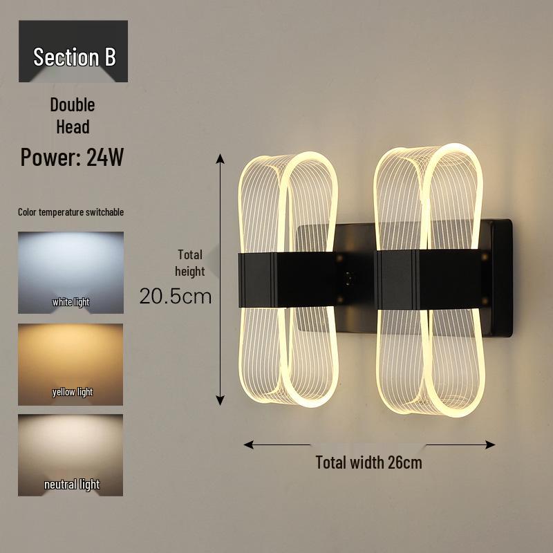 Luxury Nordic Butterfly LED Wall Sconce: Modern Minimalist Design for Bedroom or TV Room with Tricolor Lighting