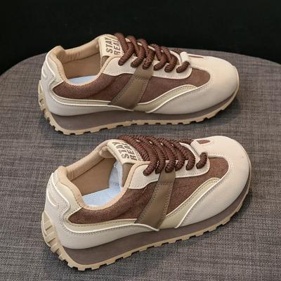Dames Luxe Sneakers Vintage Platform Sportschoenen Dames 2025 Herfst Nieuwe Sport Hardlopen Casual Schoenen Dames Gevulkaniseerde Schoenen