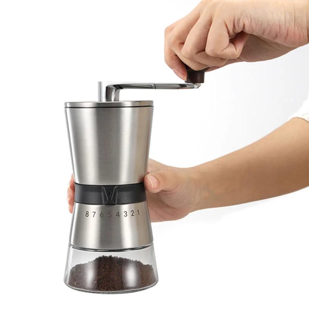Adjustable Particle Size Hand-Cranked Coffee Grinder Manual Coffee Bean Grinding Machine Office