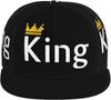 King Hats Matching Couples Baseball Cap Adjustable Valentine' S Day Snapback Baseball Hats for Women Men