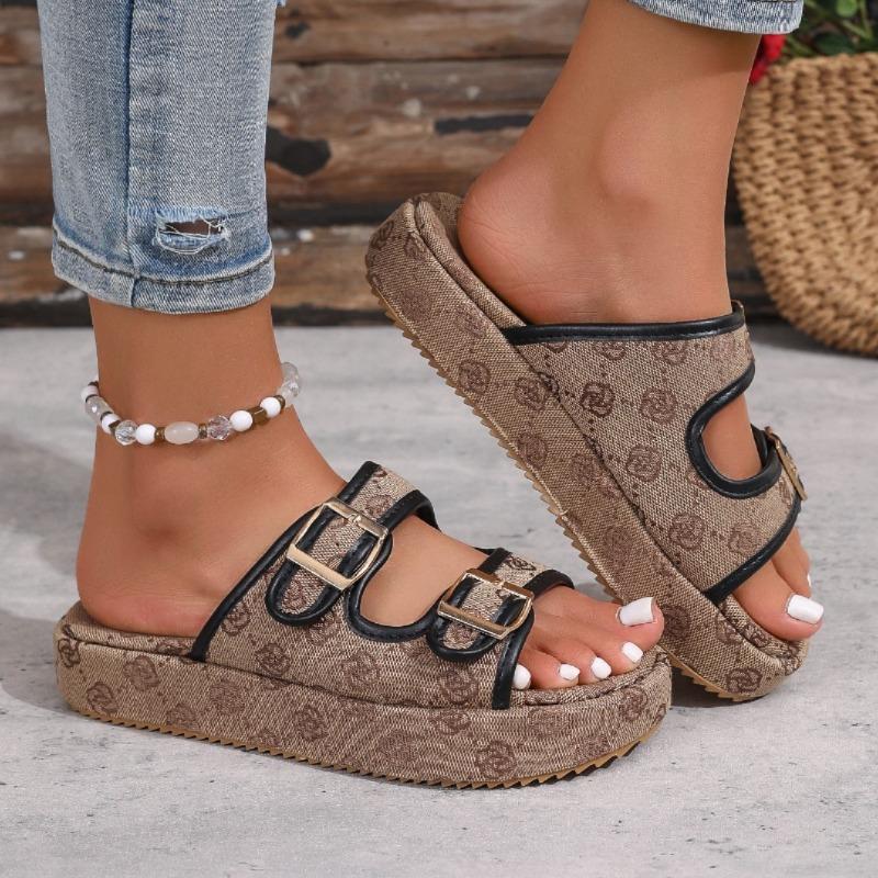 Fashion New Women Slippers Summer Fashion Platform Slippers Party Designer Shoes Women Slip on Comfortable Beach Sandals Slides Women