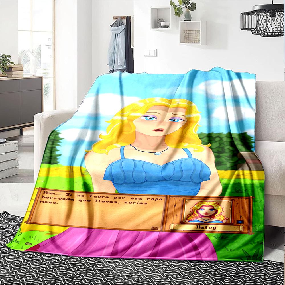 Stardew Valley Blanket Soft Cozy Suitable For Seaside Couch Office Four Seasons Universal Modern Style Unique Gift For Family And Friends Camping