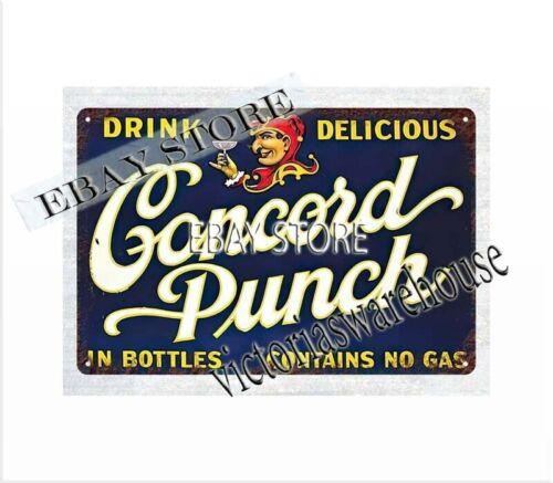 

Punch drink metal tin sign corporate plaquesAluminum 20x30cm（7.8x11.8inch）