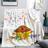1PC Hey Duggee Patterned Flannel Blanket Suitable For All Seasons for Home Decor Warmth and Comfort Gifts Holiday Present