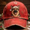 Digital Print Santa Claus Baseball Cap With Distressed Finish Unisex Outdoor Sun Hat Christmas Holiday Travel Beach Cycling