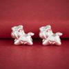 S999 Sterling Silver Zodiac Horse Spacer Beads for DIY Jewelry and Bracelets