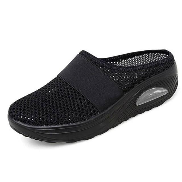 Chinelos de cunha femininos chinelos premium vintage antiderrapante casual plataforma feminina sapatos retro plus size sandálias ortopédicas para diabéticos