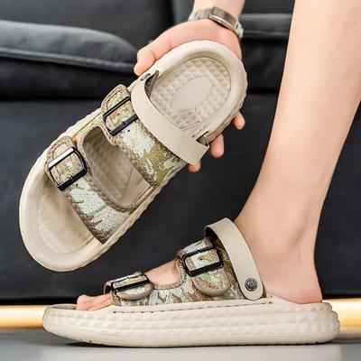 Slippers Summer New Personalized Design Youth Casual Thick Bottom Wear Two Wear One Word Sandals