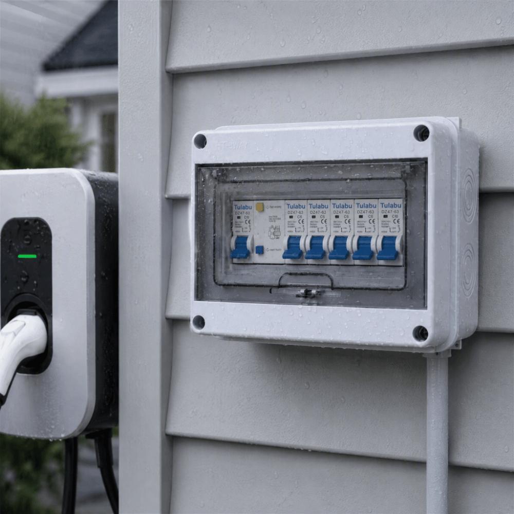 Caixa de Distribuição IP65 Caixa de Interruptores à Prova de Poeira Caixa de Junção Elétrica para Exterior Instalação Elétrica