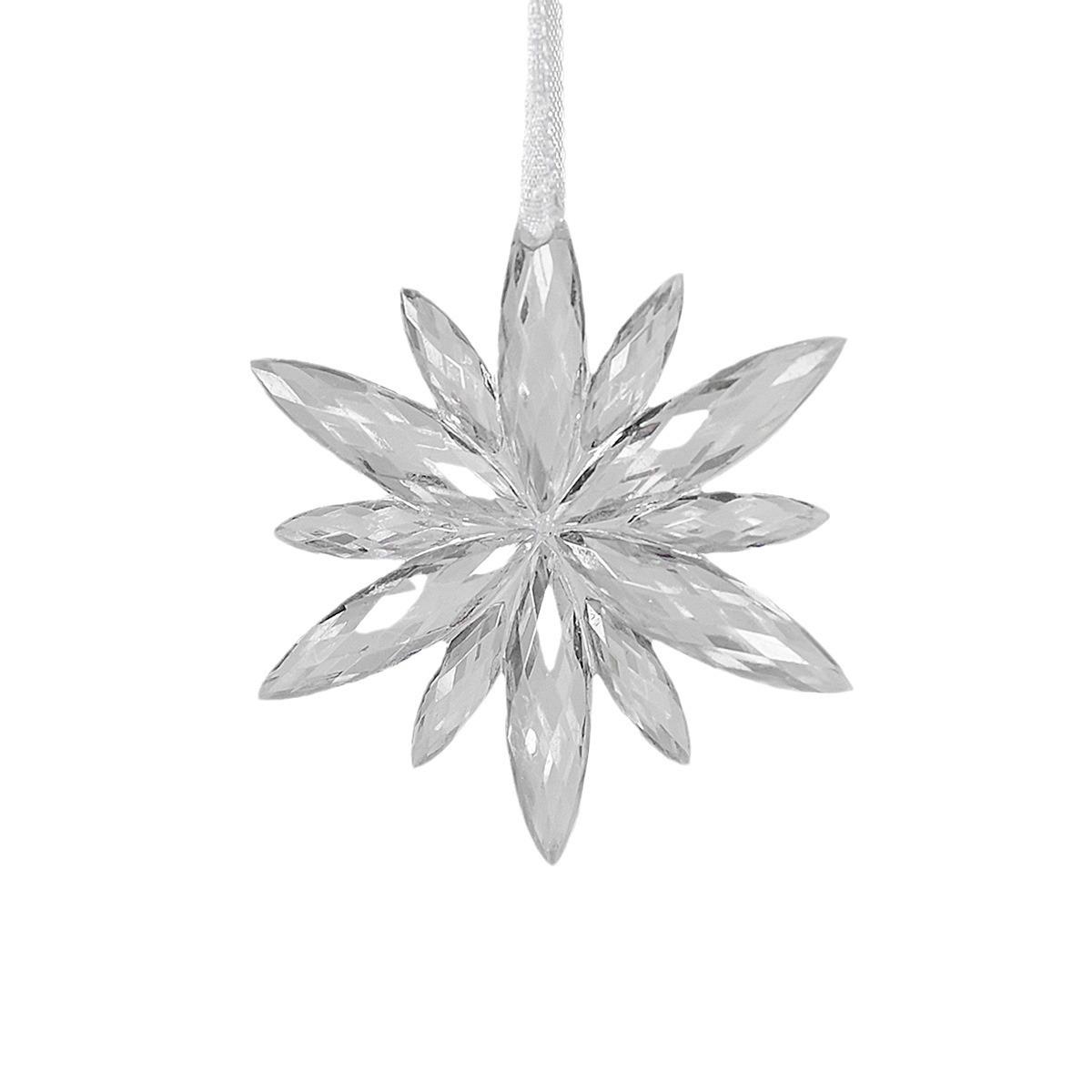 

Transparent Snowflake Acrylic Crystal Creative Pendant One Size