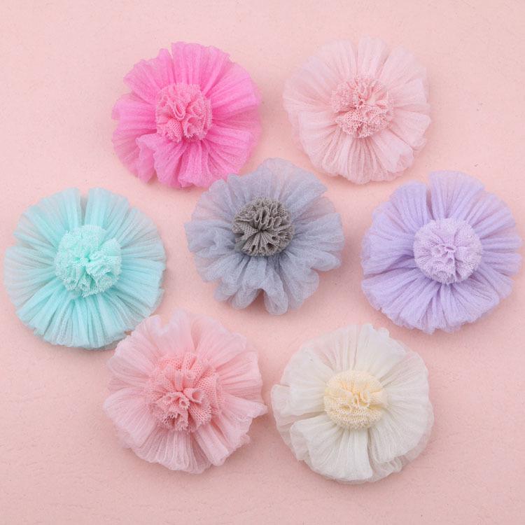 Korean Handmade Fabric Flowers DIY Pack: Hair Clips, Headbands, Shoe Decor, and Accessories