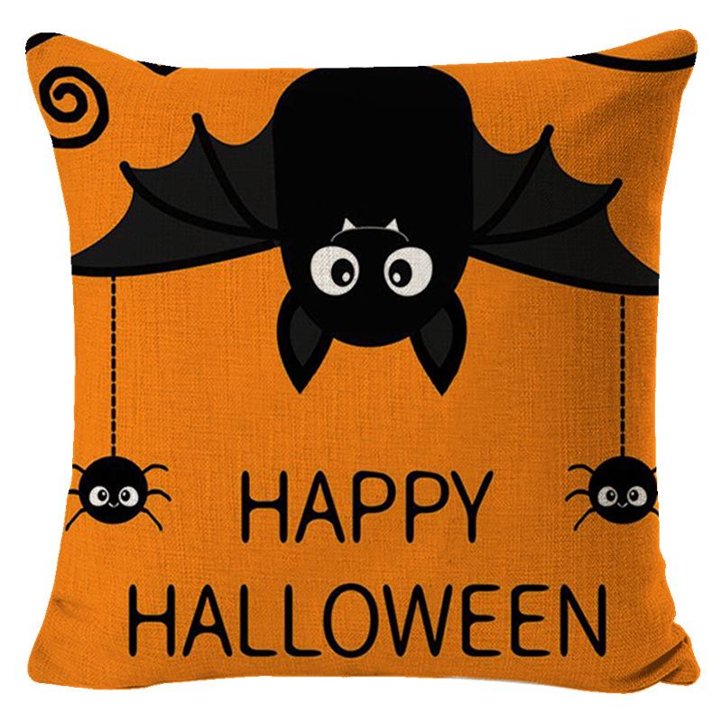Pillow Cover Halloween Funny Atmosphere Decoration Car Cushion Room Bedside Cushion Sofa Waist Cushion Cushion Cover