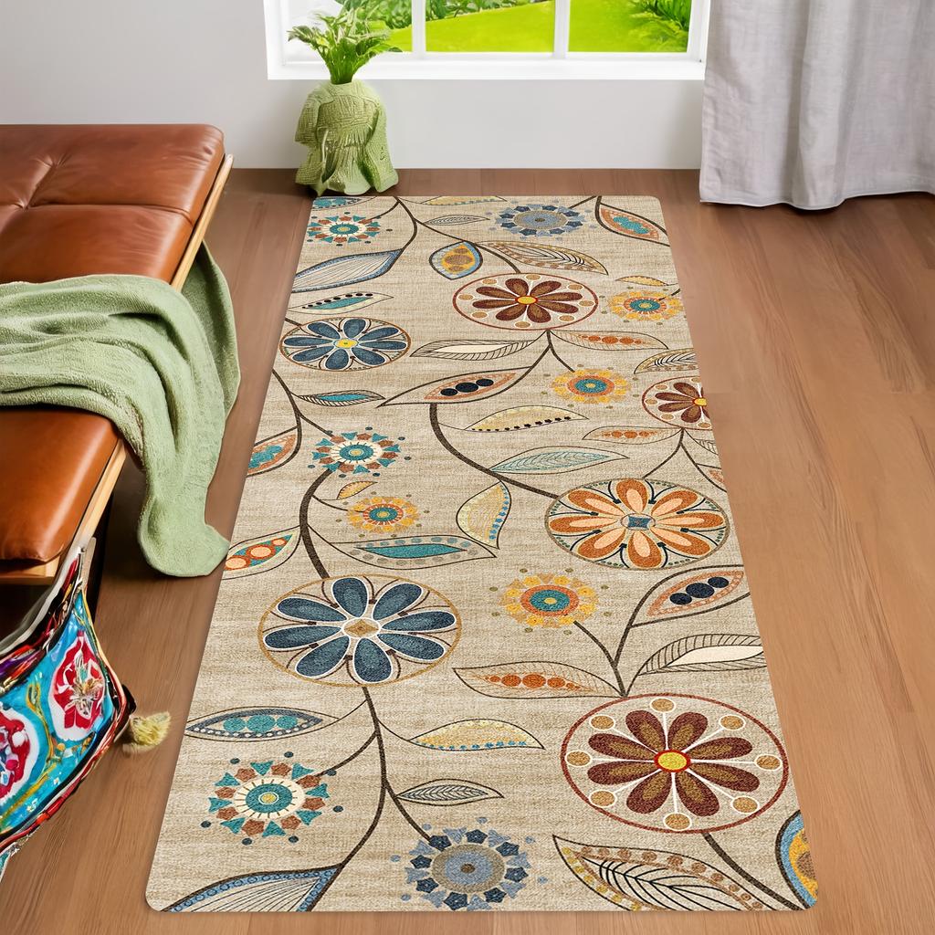 Best-Selling Persian-Style Rug For Kitchen Oil-Absorbing Strip Durable Carpet For Laundry Room And Corridor Home Decor