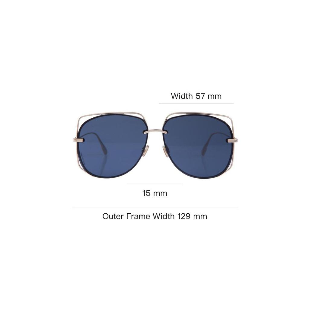 Dior Fashion Trend Alloy Round Frame Sunglasses Women sunglasses Silver DIORSTELLAIRE6-202084J5G61A9