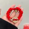 Zinc Zinc Alloy New Year Hair Rope Red Chinese Style Bracelet Cute Snake Year Hair Ring  Girls