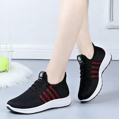 Breathable Women's Single Shoes Cloth Shoes Flat Shoes Comfortable Non-slip Sports Shoes Light Wear-resistant Walking Shoes