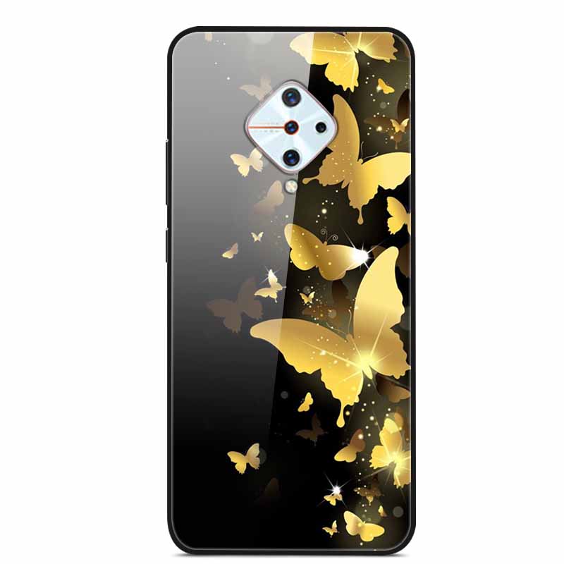 Tempered Glass Case For Vivo V17 Case Russia Glass Back Cover Soft Bumper For Vivo V17 Phone Cases V 17 Funda Y9s S1 Pro Coque