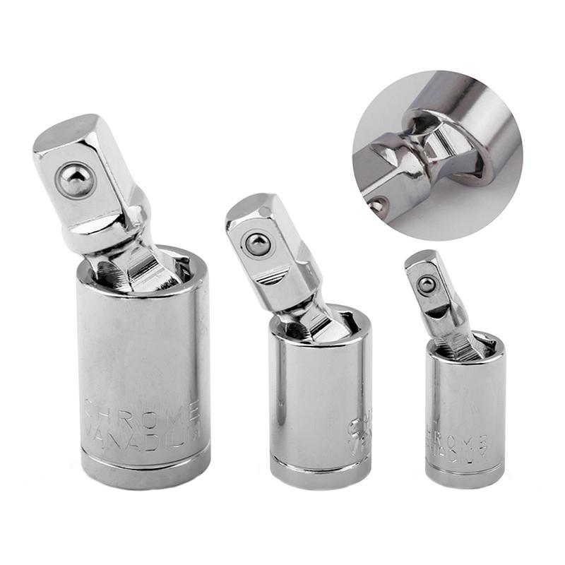 Universal Joint Set Ratchet Angle Extension Bar Socket Adapter Manual and Pneumatic Flexible Adapter Socket Tools