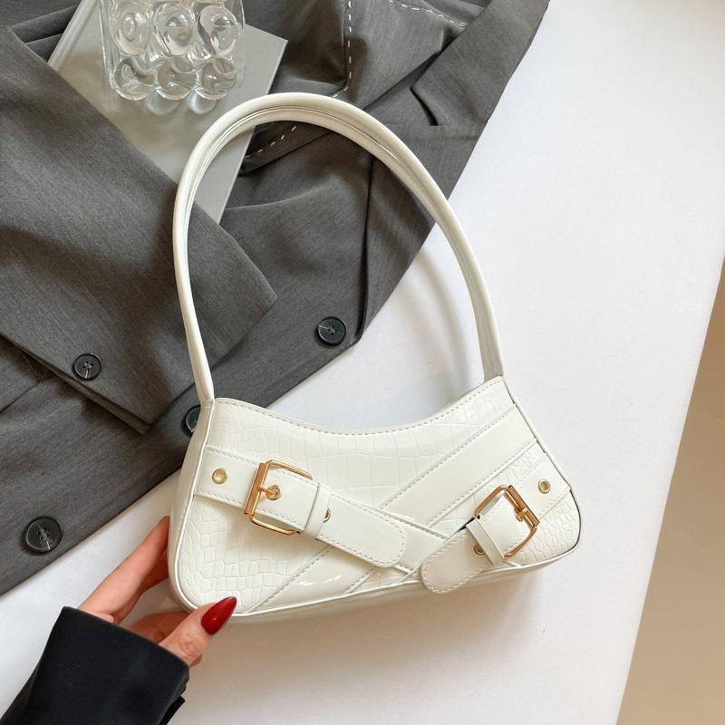 Niche Handbag Bag New Fashion Retro Spice Girl Armpit Bag Locomotive Bag Single Shoulder Women's Versatile Baguette Bag
