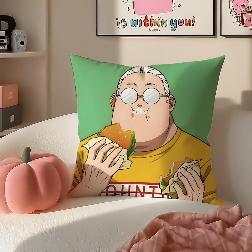 Action Comedy Japanese Manga SSakamoto Days Cushion Cover Pillowcase Short Plush Invisible Zipper Room Sofa Cushion Cover