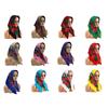 Russian Ethnic Flower Print Headscarf for Women Fashionable and Comfortable Polyester Bandanas Headwrap for Winter Wear