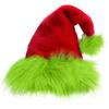 Christmas Hat Fluorescent Green Plush Retro Design Party Hat Christmas Scene Decoration Festive Atmosphere Christmas Accessory