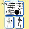 Stickman Ornament Multi-Purpose Action Figure Decor Mysterious Design Stress Relief Toy with Fully Poseable Robot