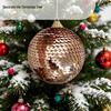 8CM Painted Glitter Christmas Ball Set Irregular Hollow Hanging Ornaments