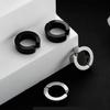 10 Pairs Magnetic Stainless Steel Cross Stud Earrings (No Piercing Required)