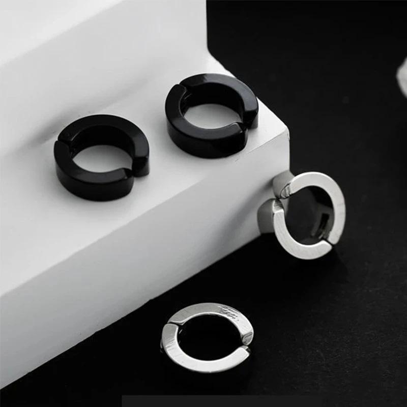 10 Pairs Magnetic Stainless Steel Cross Stud Earrings (No Piercing Required)