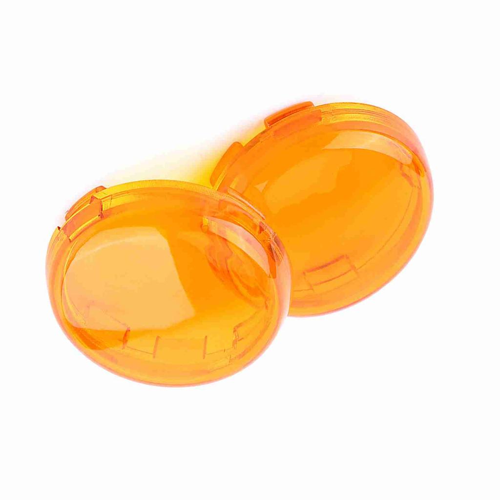 2 pcs Motorcycle Turn Signal Light Lens Cover For Dyna Softail Sportster 1986 15