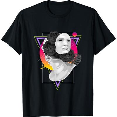 Abstract Roman Ancient Statue Illustration Graphic Designs T-Shirt