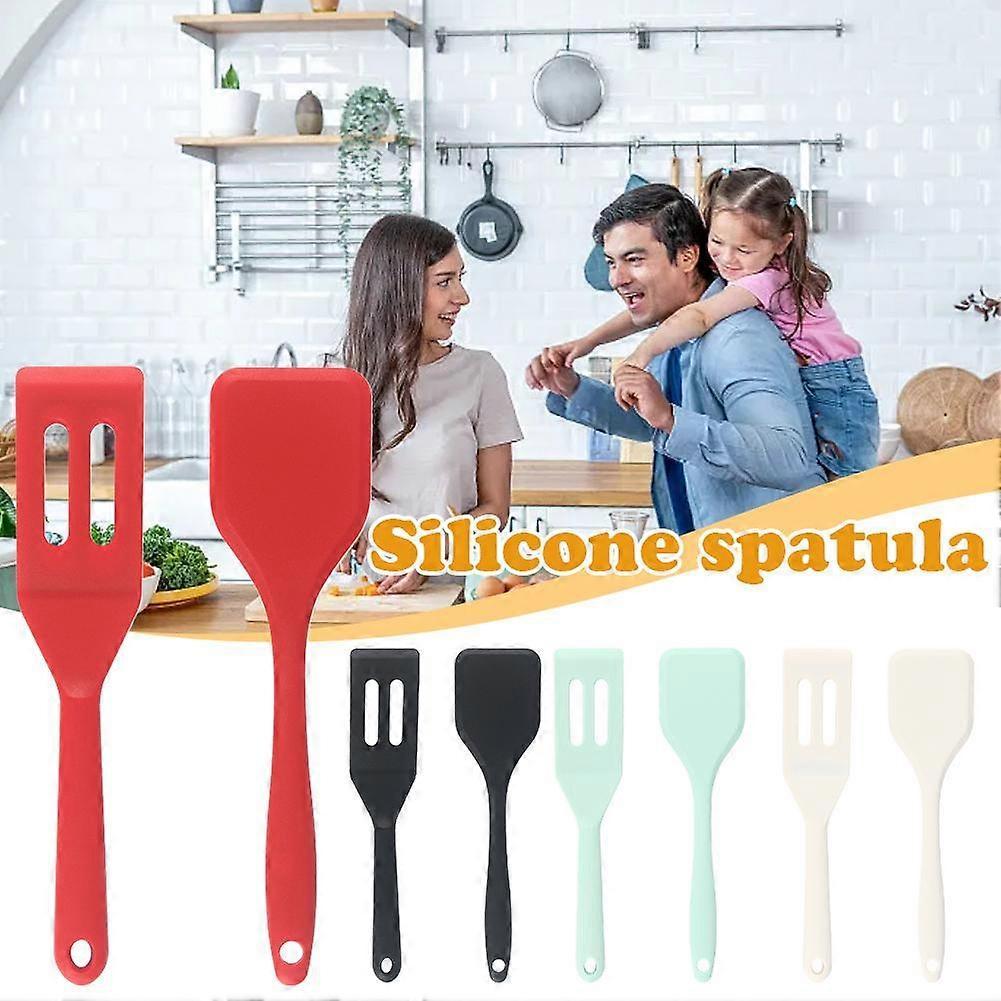 Silicone Spatula Integrated Small Spatula Brownie Spatula Set Non-Stick Pan Silicone Spatula Small Slotted Turner