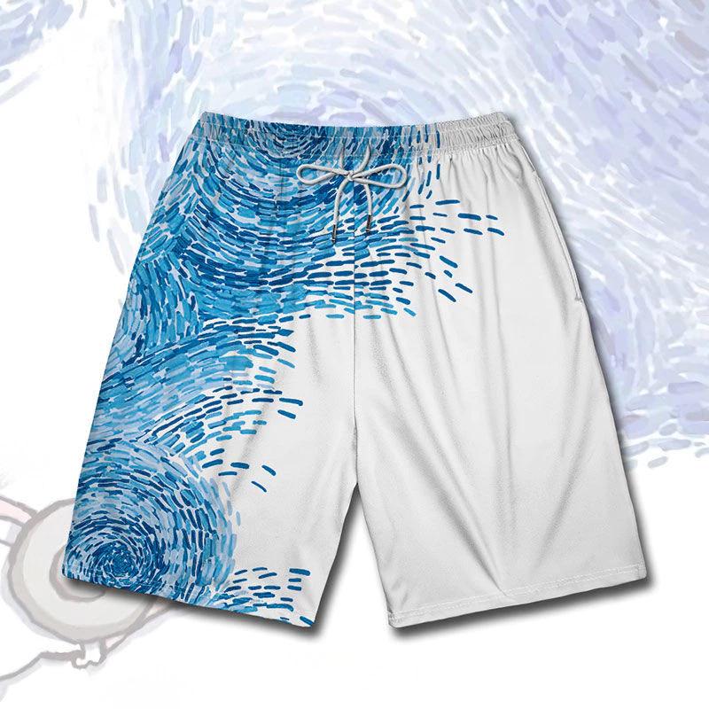 

Van Gogh Starry Night Muay Thai Kickboxing Training Shorts Print Quick Dry Martial Art Boxer Unisex Men Women Kid Fighting Fitness Sport Gym Workout S