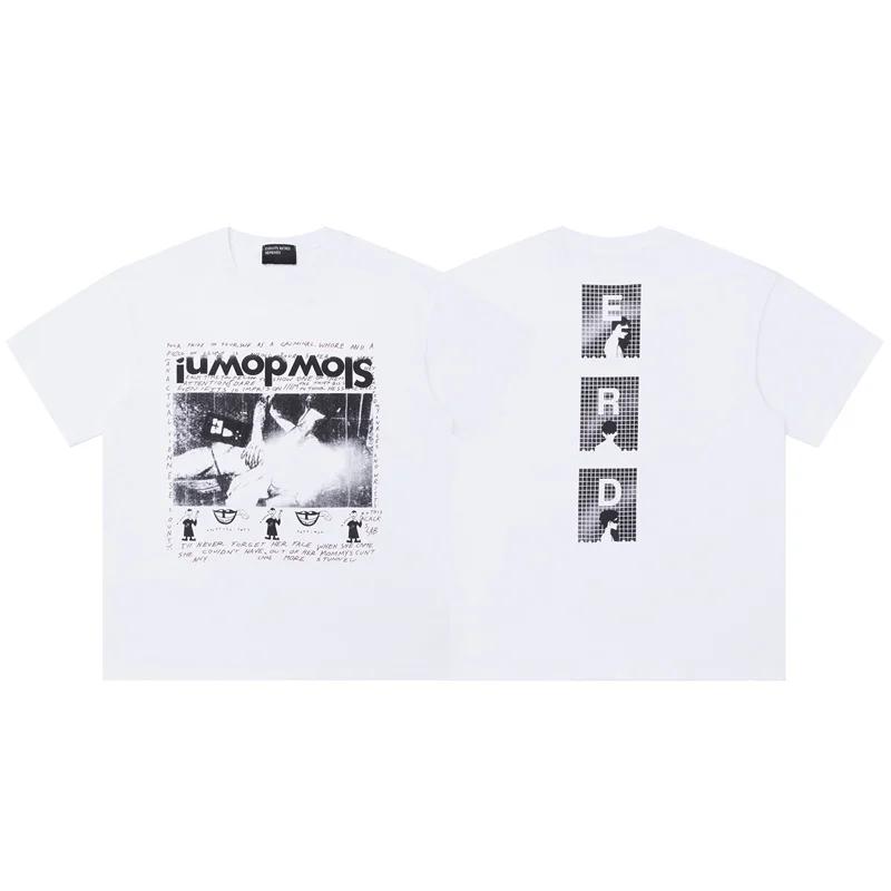 2025 Top 100% Cotton Fashion Trendy Printed Pattern T-shirt for Men and Women, High Quality Casual Large Size Widening