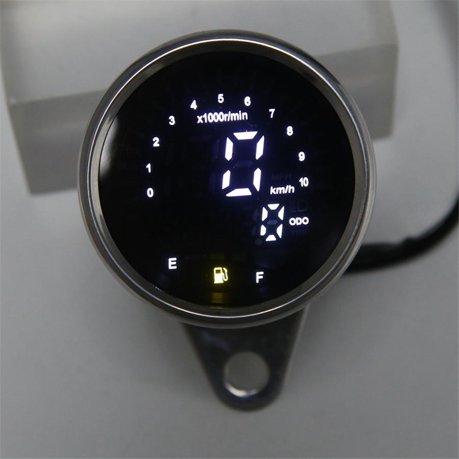 Motorcycle Meter Speedometer Digital Odometer 199KM/H For 4 Stroke 2/4 Cylinders