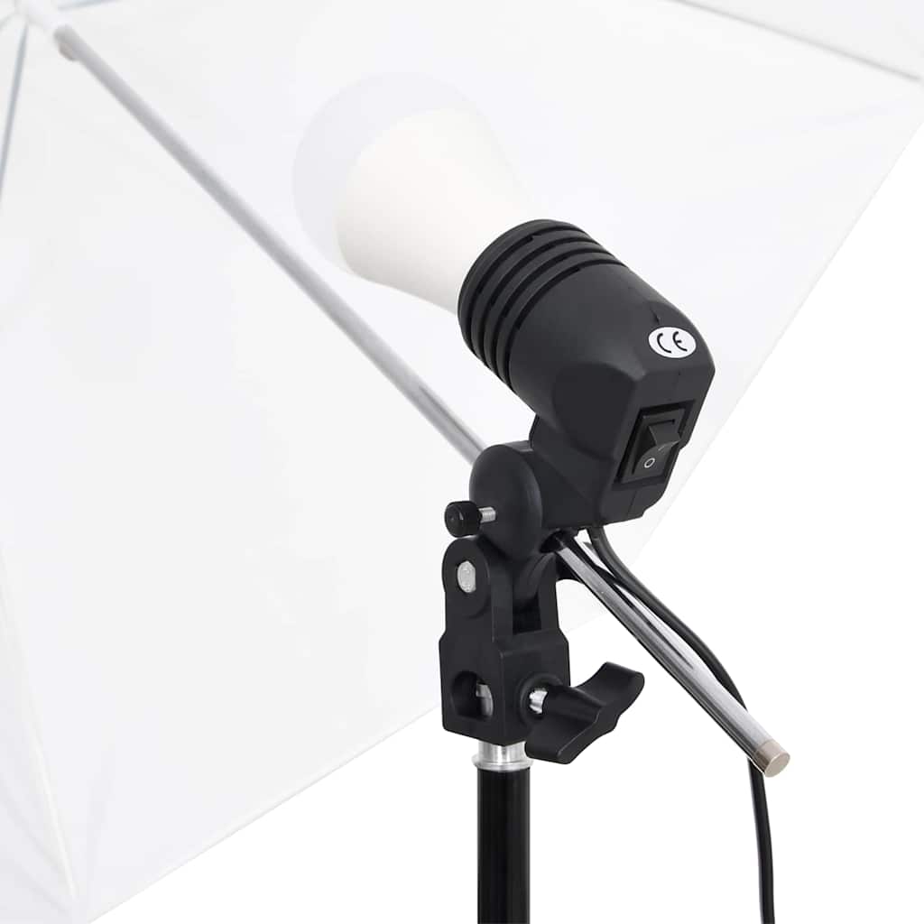 Vidaxl Photographic Studio Set With Lamps And Background