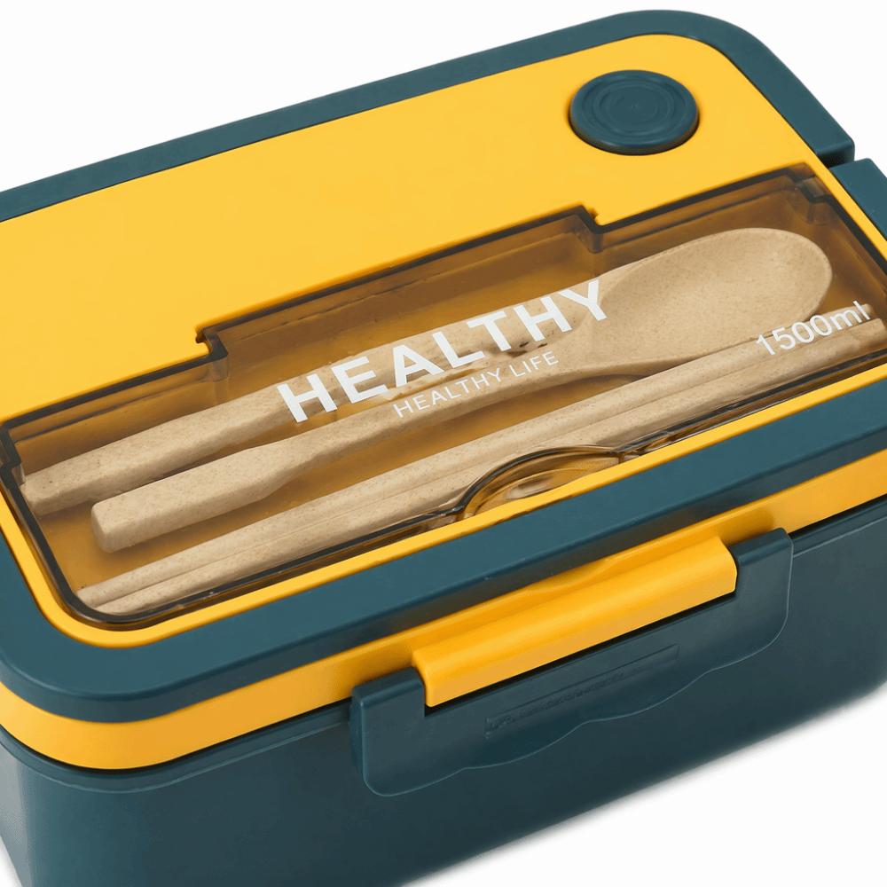 3 Compartment Lunch Storage Container 1500ml Thermal Lunch Box Compartment Lunch Box For Travel