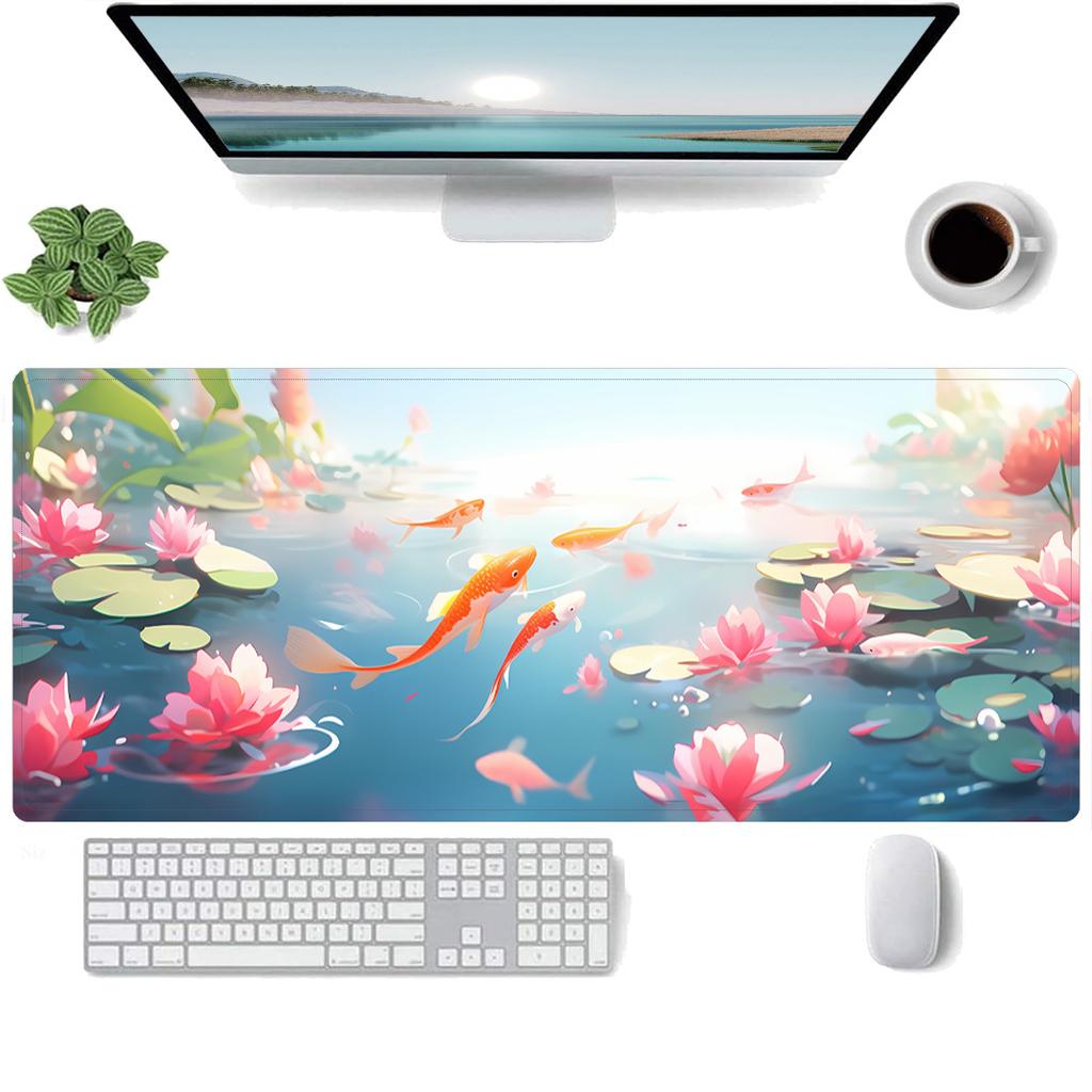 Koi Mouse Pad Large Ip Laptop Non-slip Office New Game Table Mat