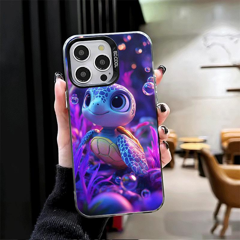 Cartoon Ocean Sea Turtle Shockproof Phone Case for iPhone 17 Air 16 16E 15 Pro Max 14 Plus 13 Mini 12 Back Cover Anti Fall Funda